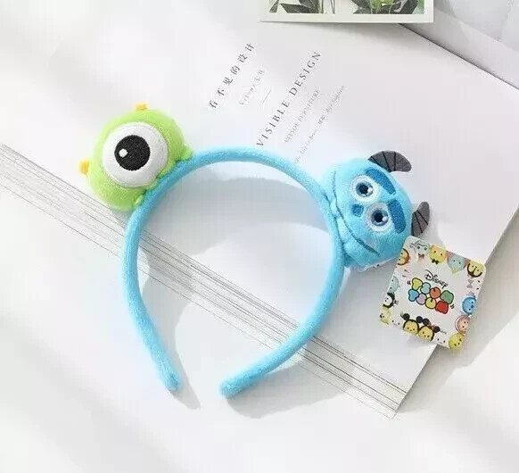 Disney Cartoon cute Plush Double headed Headband Kids or Adult Hair Accessories