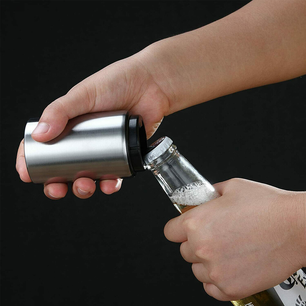 Automatic Beer Soda Bottle Opener Stainless Steel Magnetic Bottle Cap Opener