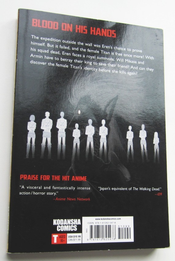 Attack On Titan Book #8 Manga Paperback English Hajime Isayama Very Good Used