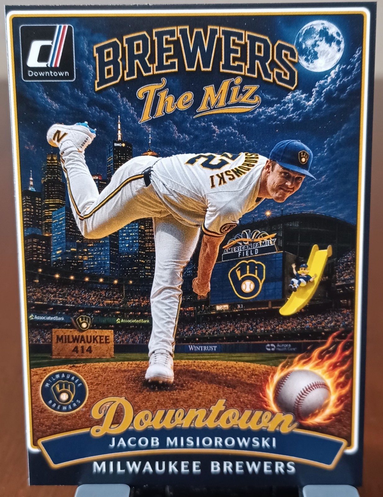 2026 Jacob Misiorowsk “Custom Fan Art” Downtown & Kaboom Inspired Sports Card.