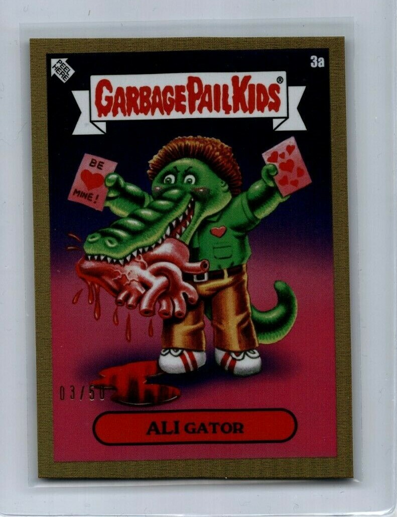 2022 Topps GPK Valentines Day Foil /50 Ali Gator Garbage Pail Kids