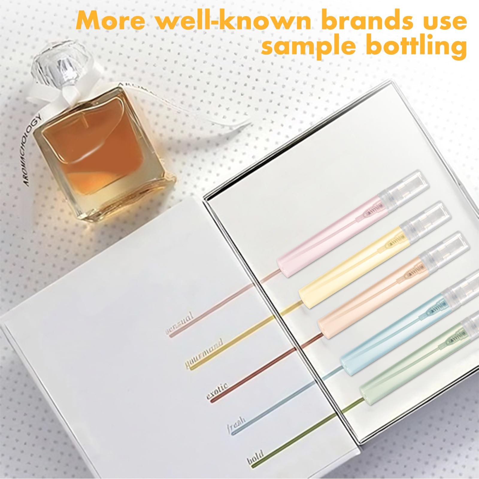 Chiallco Mini Perfume Sample Bottles, 10 Pack 5 ml 5 milliliters, clear