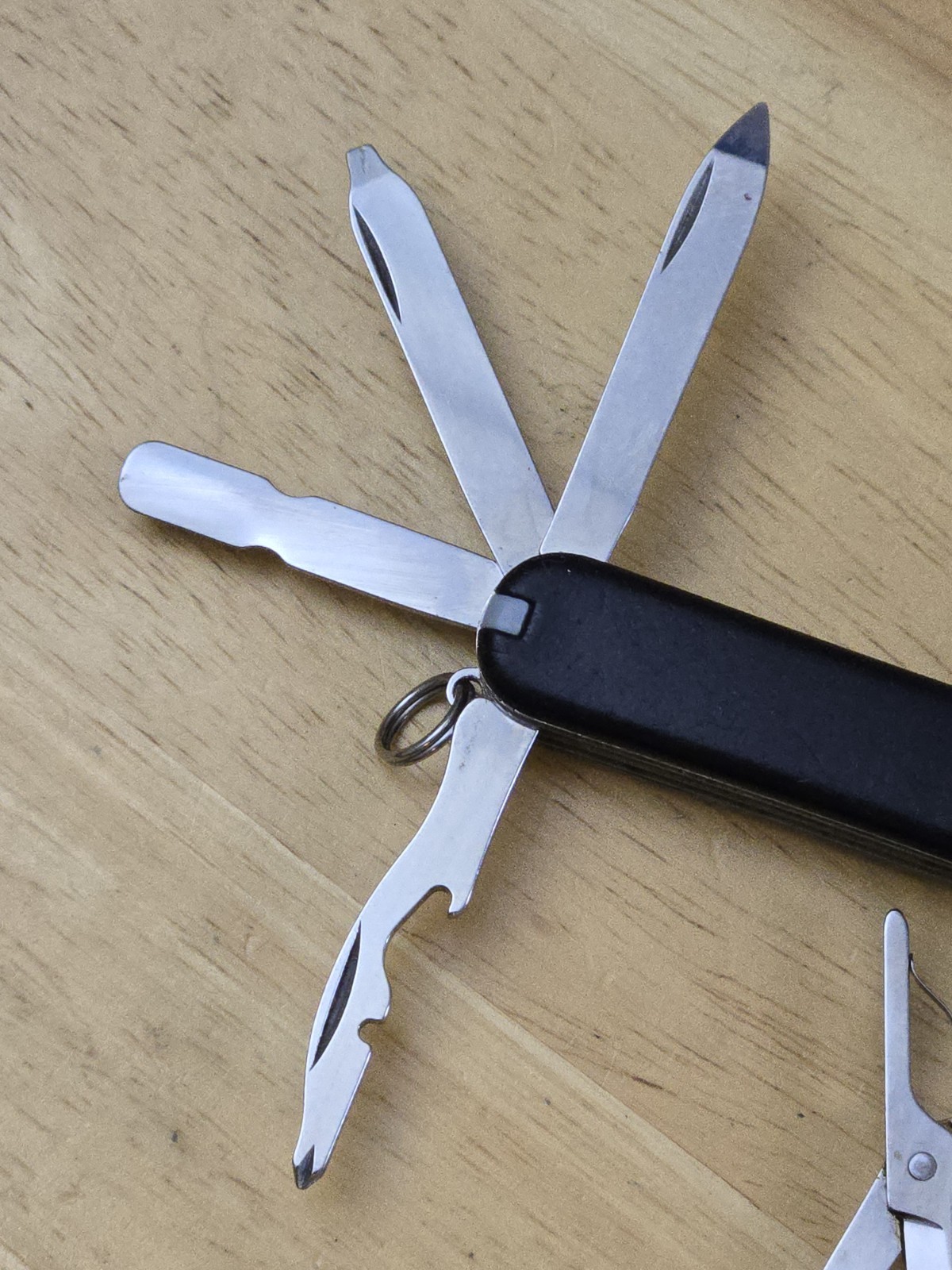 Victorinox Original Midnite MiniChamp 58mm Swiss Army Knife -Red LED