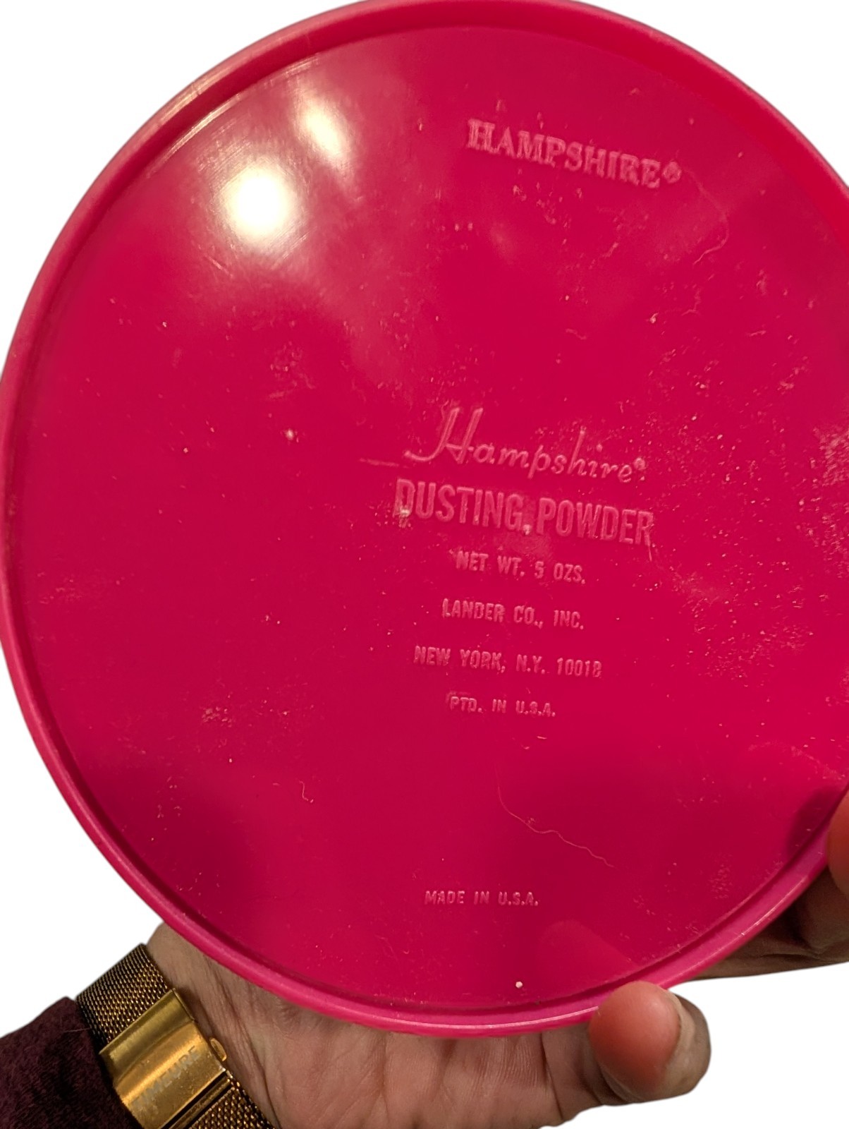 Vtg Hampshire Dusting Powder Puff New Unopened 5 Oz