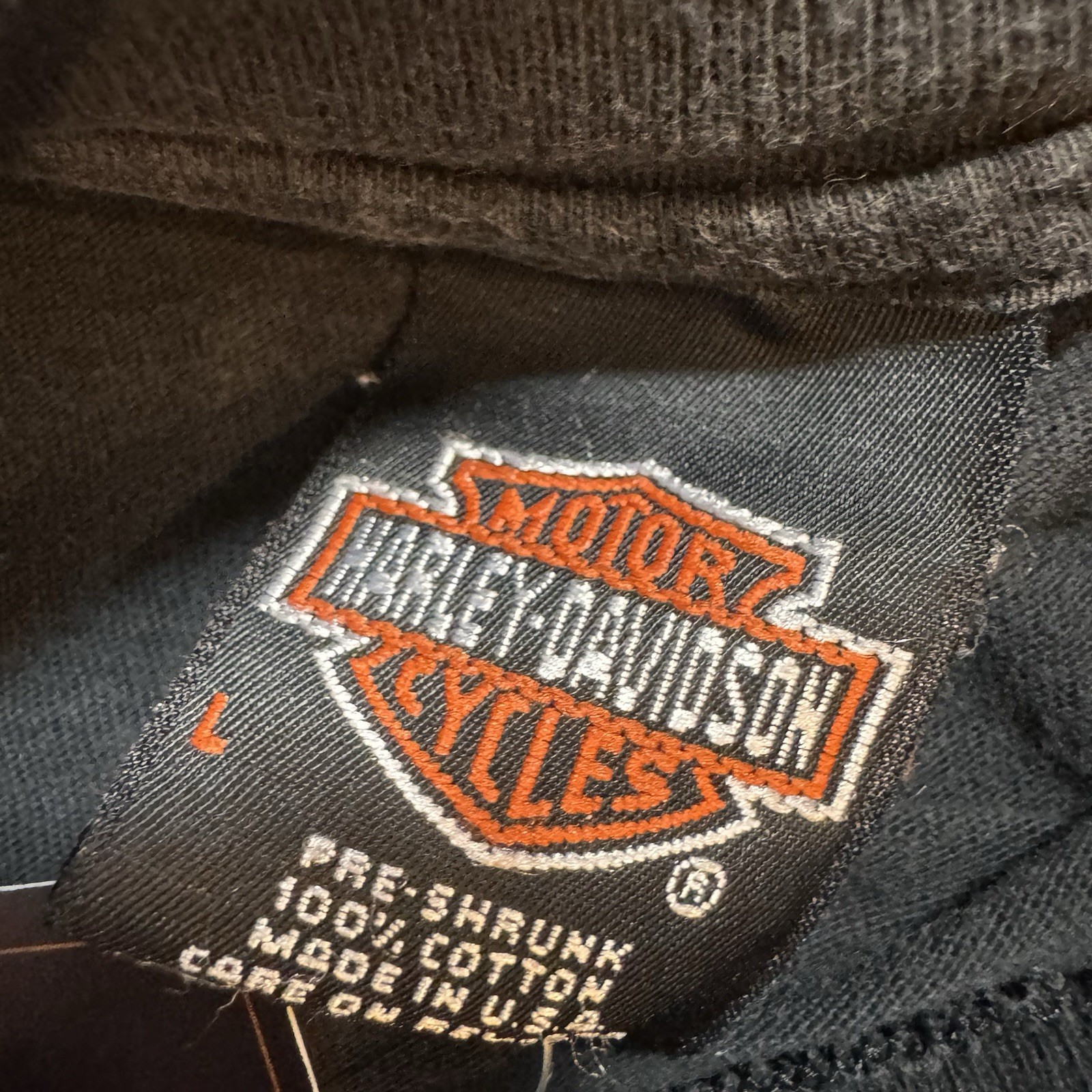 Harley-Davidson Eagle Graphic A.D. Farrow Co Columbus OH Est 1912 T-Shirt L