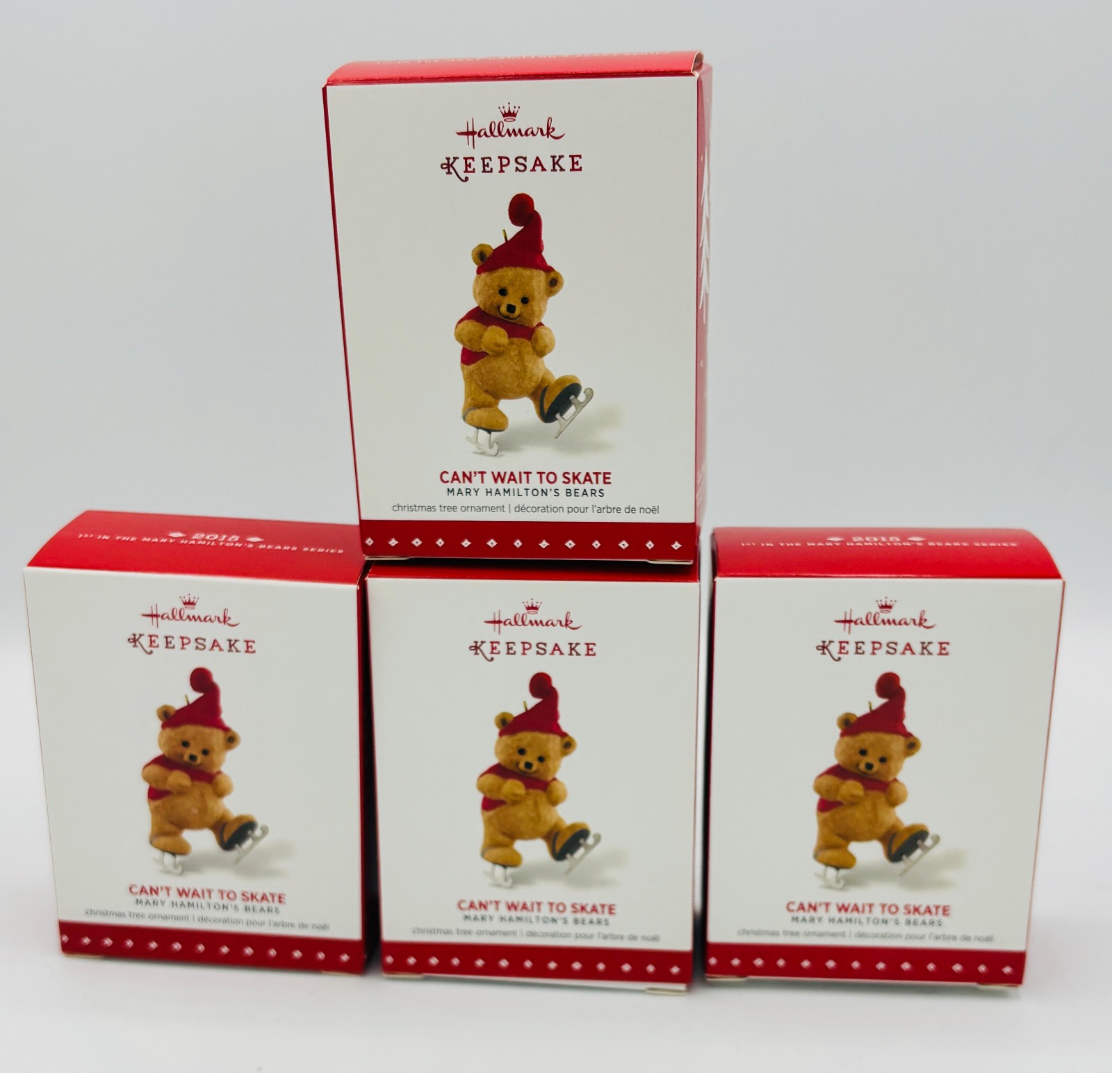 Hallmark Keepsake Ornament 2015 Lot of 4 Can’t Wait To Skate New In Boxes