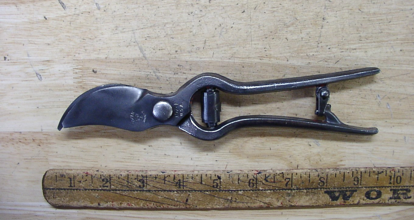 Vintage Boker Tree Brand USA No 107-F Bypass Pruners,8-11/16″,EXCELLENT,L@@K!