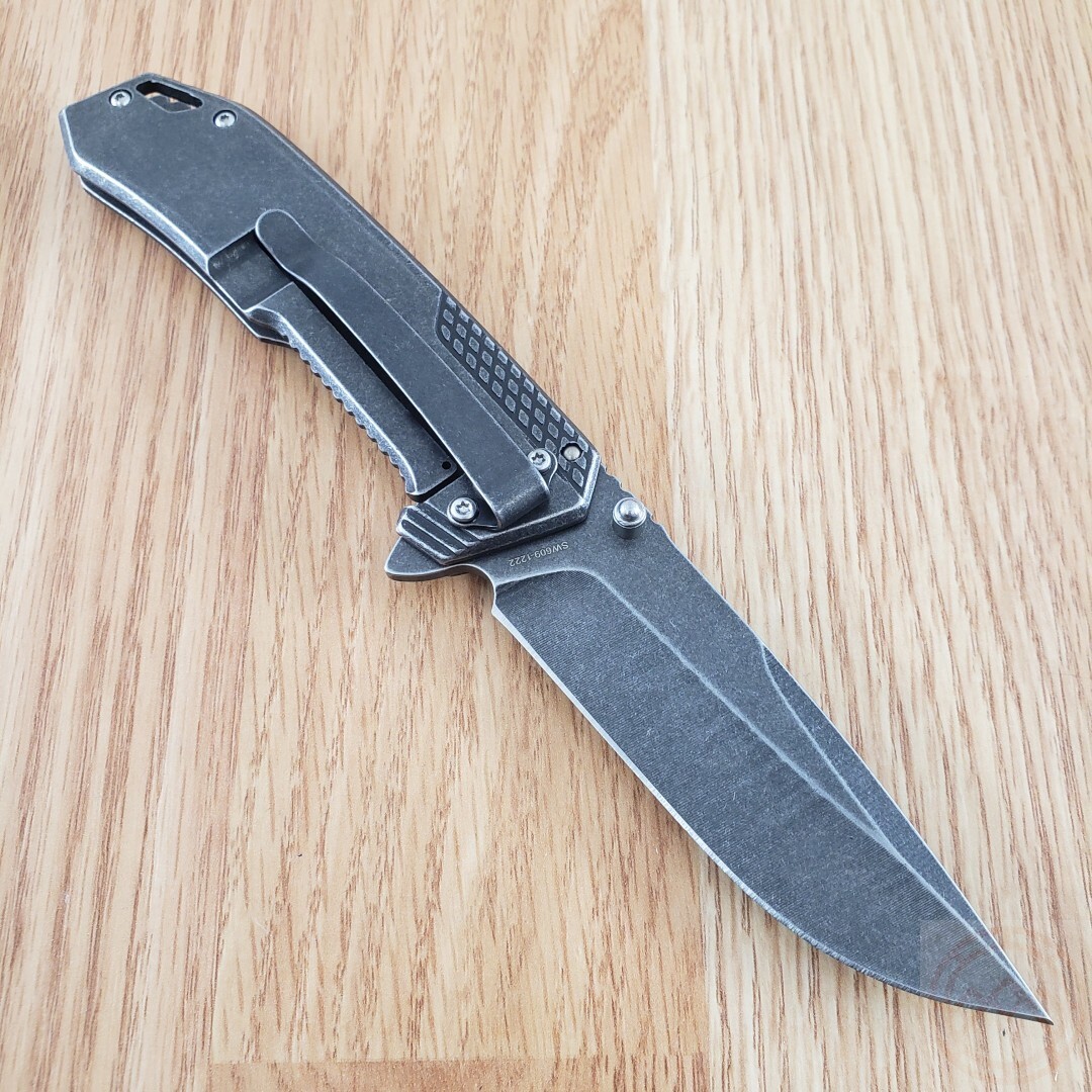 Smith & Wesson Framelock Folding Knife 3¾” Stainless Blade Stainless/G10 Handle