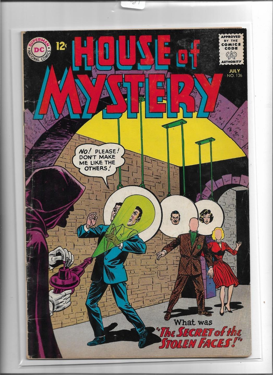 HOUSE OF MYSTERY #136 1963 VERY GOOD-FINE 5.0 7027