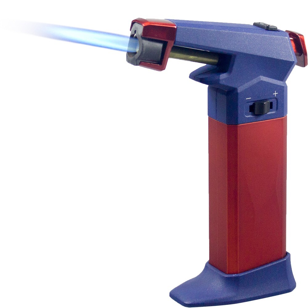 Big Jet Torch Table Lighter Butane Refillable 1300°C/2500°F w/ Ever Tech Box RBL