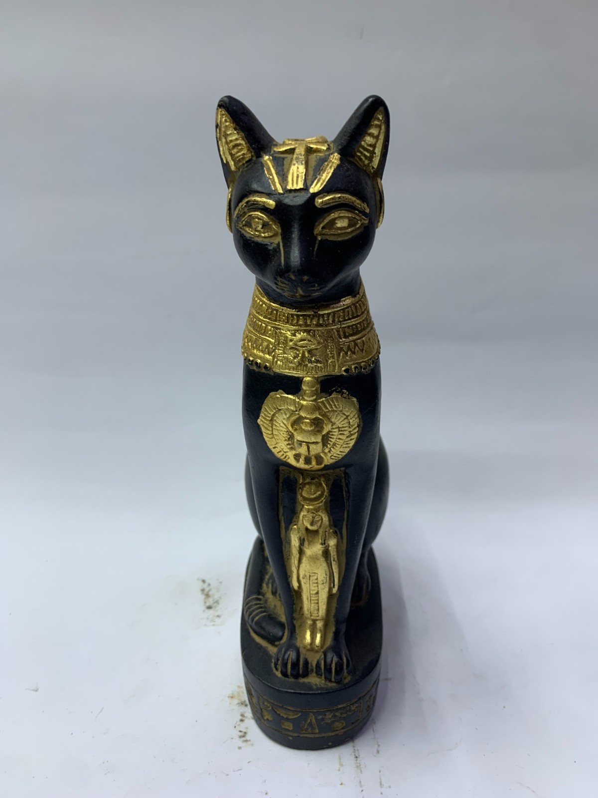 Rare Antique Ancient Egyptian Statue Goddess Bastet Cat Isis Scarab Bc