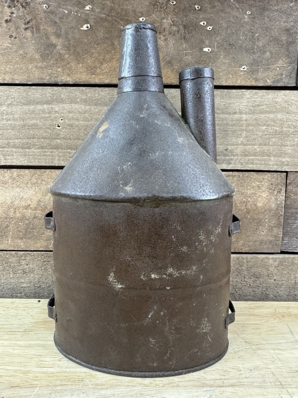 Vintage Metal Miners Can Fuel Canister Oil Can Water Can
