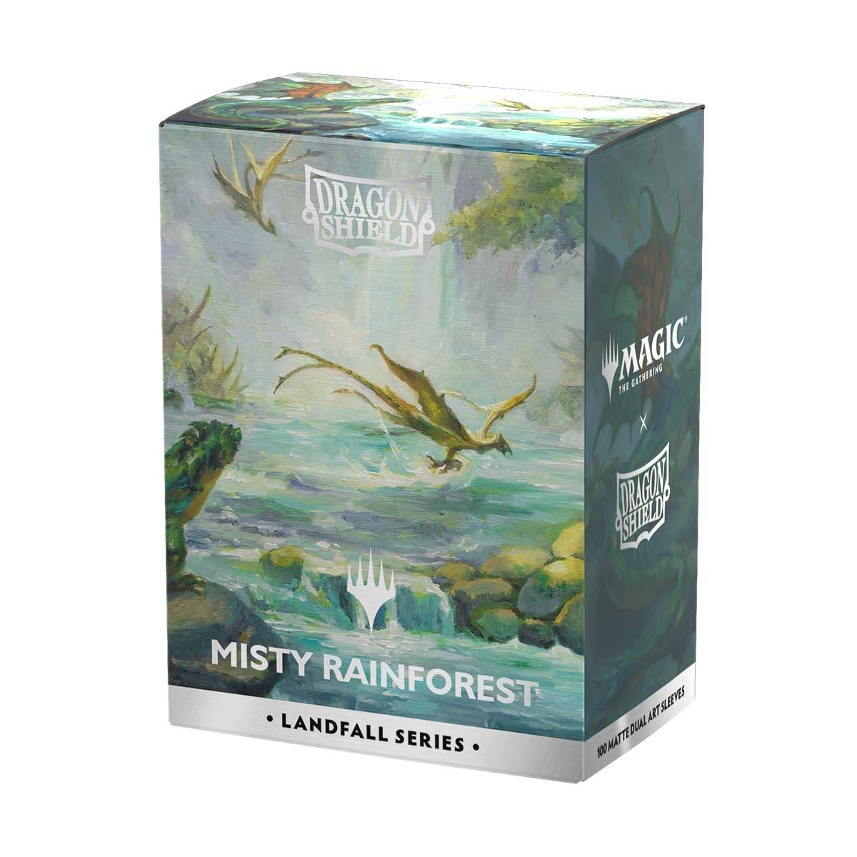 Matte Dual Art Sleeves | MTG 63×88 mm, Misty Rainforest
