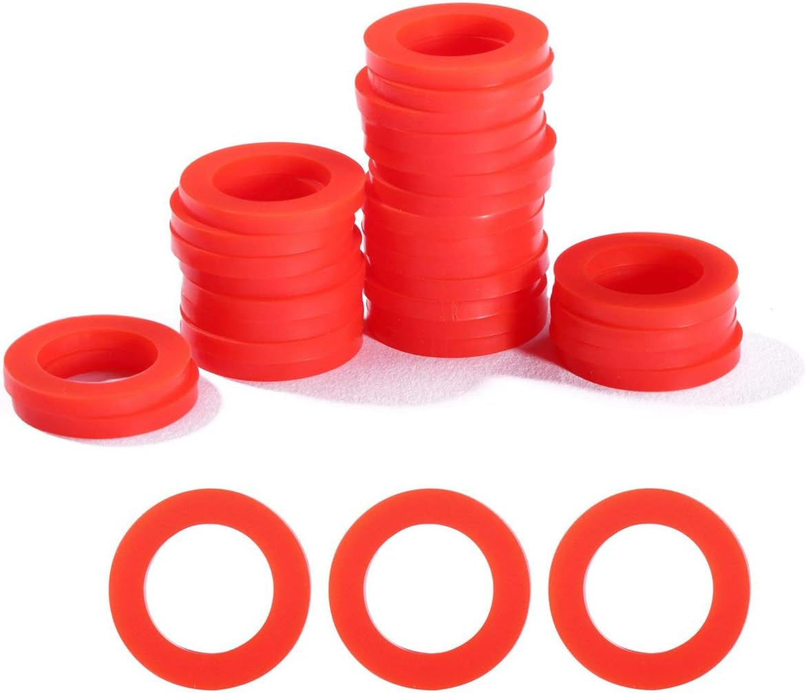 30 PCS Garden Hose Washers Silicone Gaskets 3/4 Inch Faucet and Washer Fittings