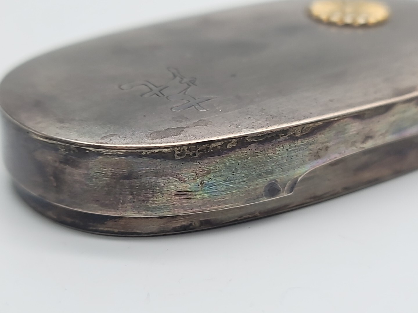 Antique Emperor Meiji Japanese Silver Gold Royal Presentation Snuff Box Royalty