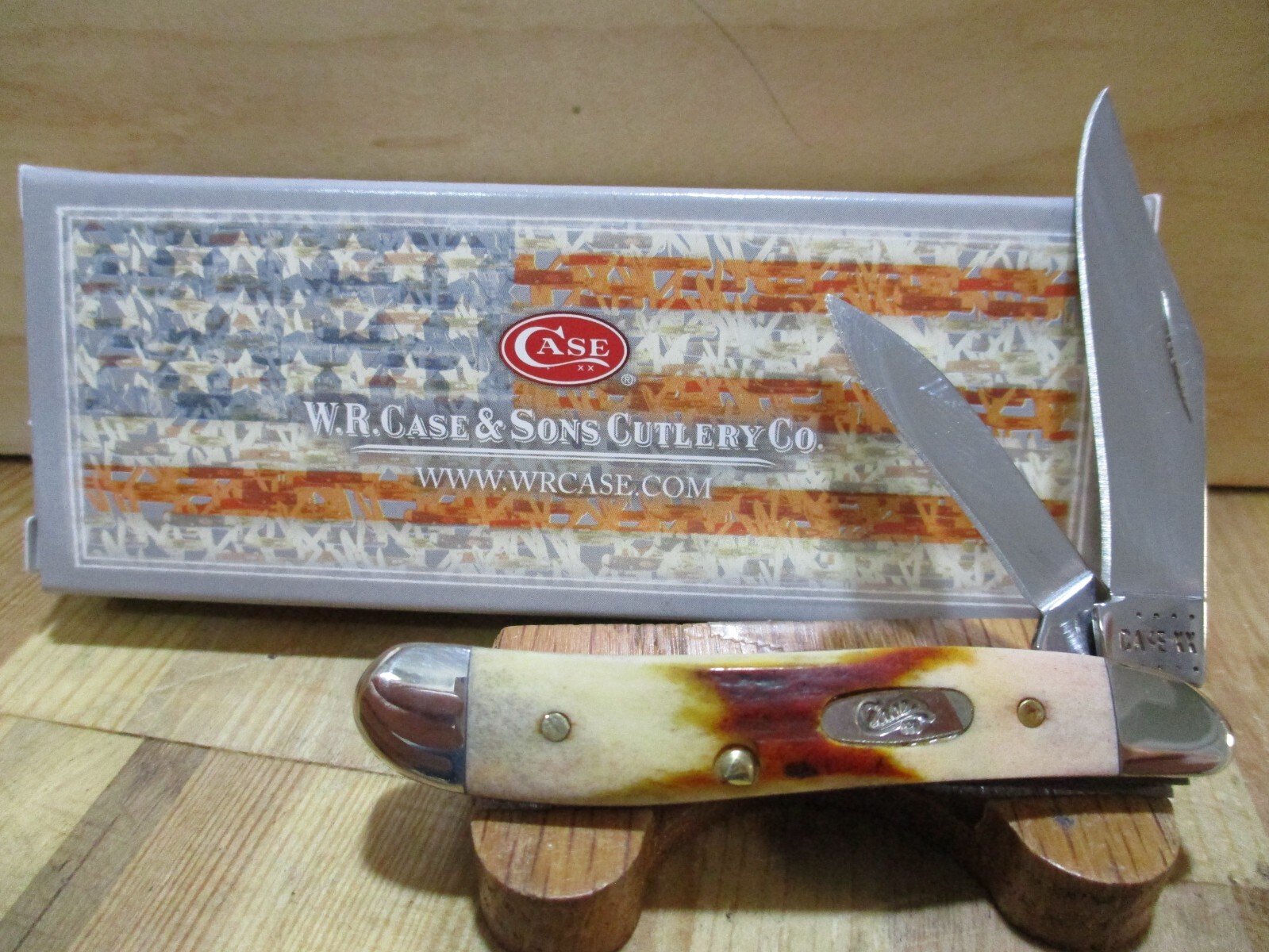 New Case XX Genuine Red Stag Peanut R5220 Pocketknife – 2021