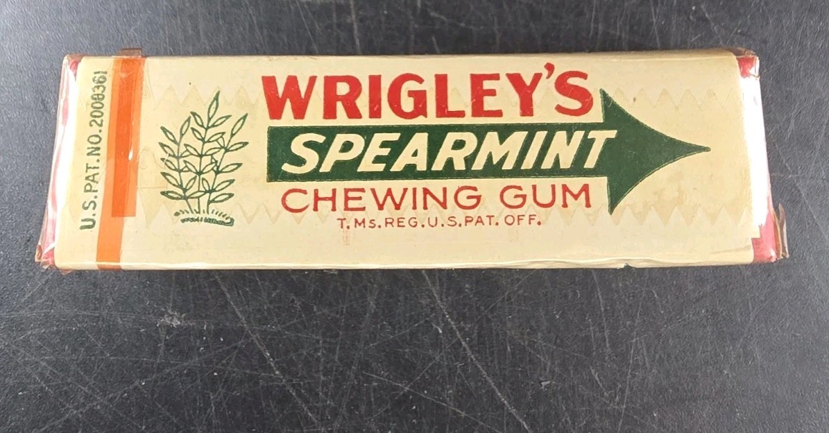 Rare Wrigleys 1930’s chewing GUM PACK PACKAGE with wrapper