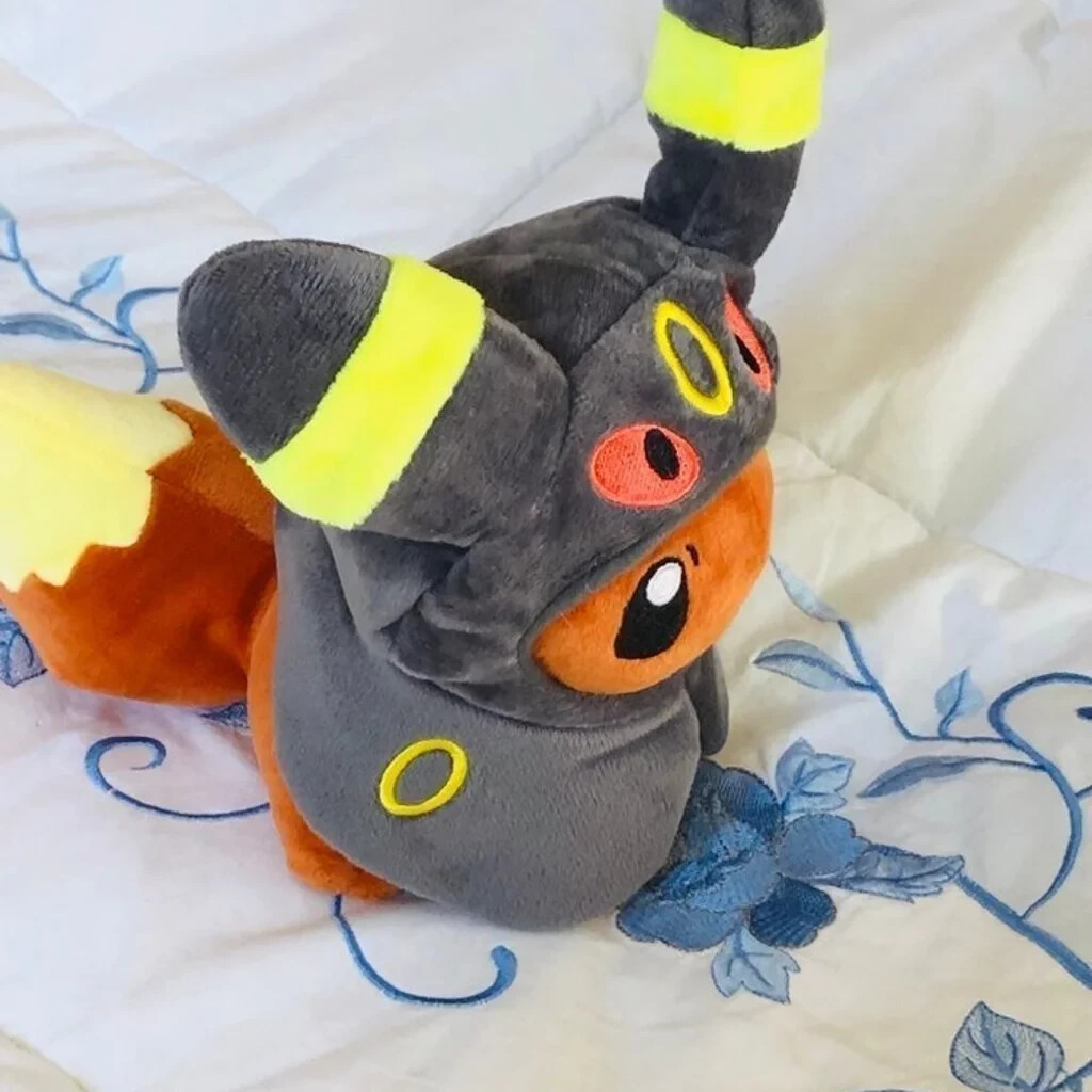 New 8in Umbreon Sylveon Eevee Evolution Cape Outfit Halloween Costume Doll Kid