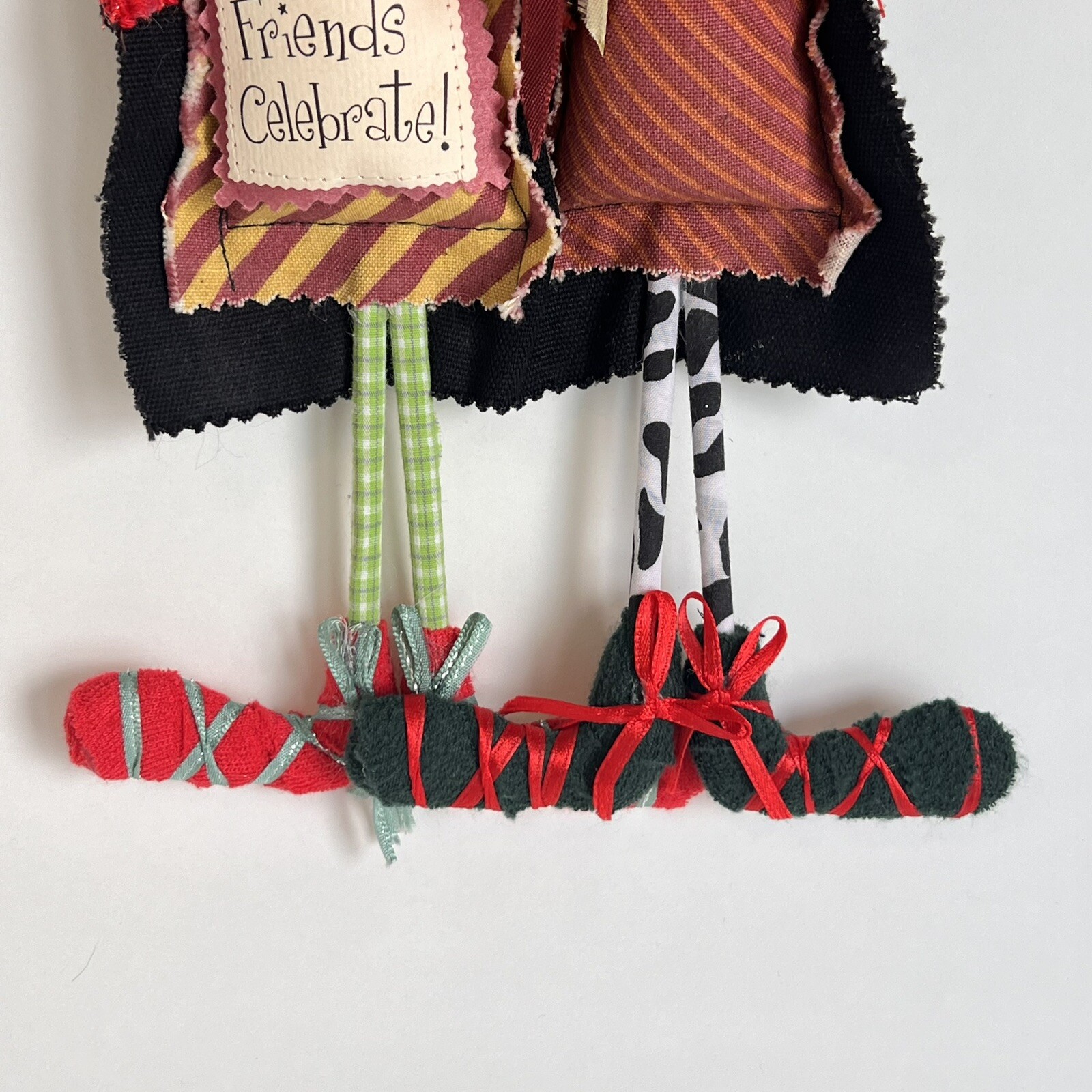 Silvestri Ruby Lips Studio “Girlfriends” Cloth Dolls Wall Hanging Whimsical Cute