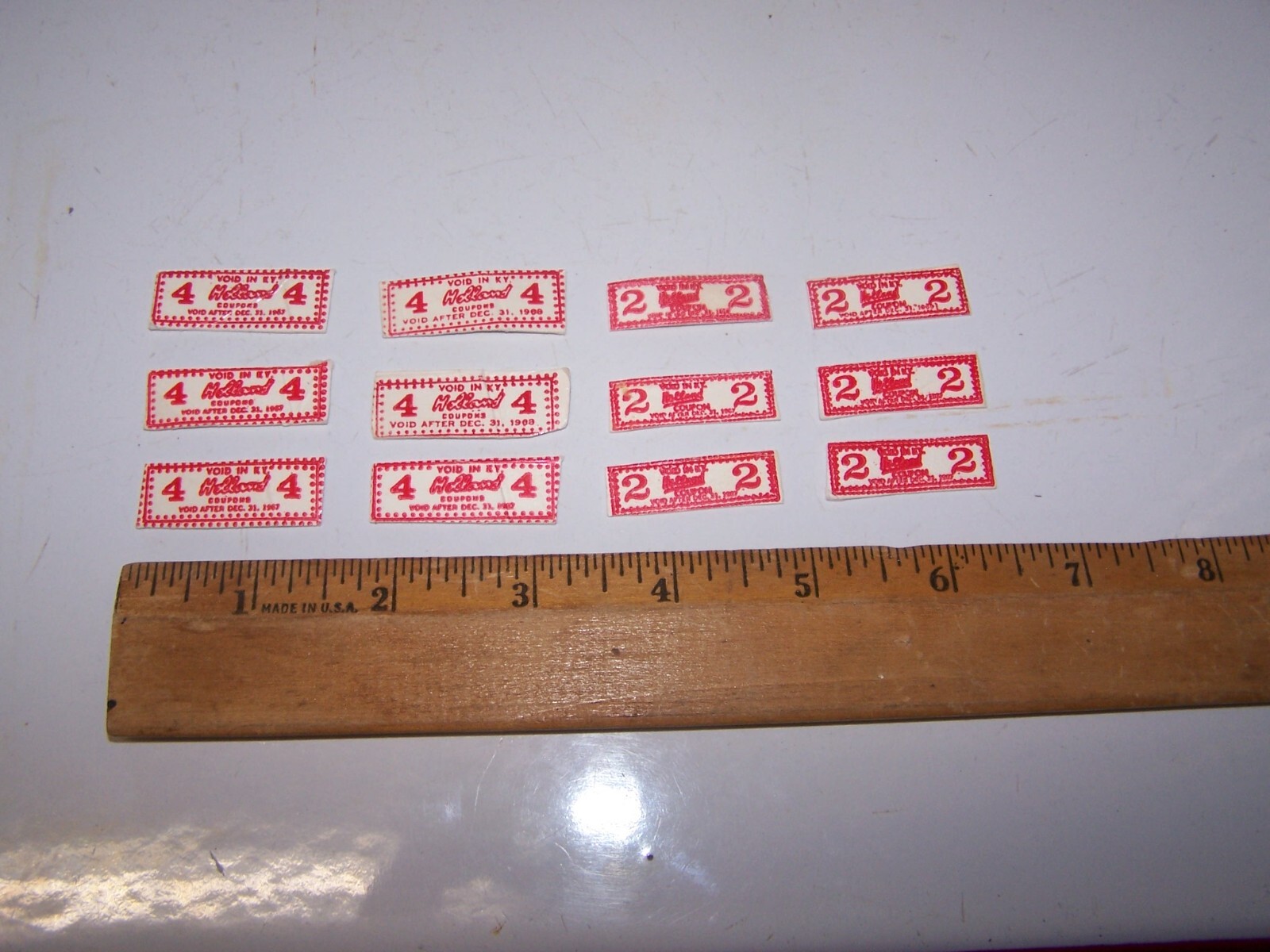 1966-1968 HOLLAND DAIRY Milk Carton Bonus Advertising Proof of Purchase Points