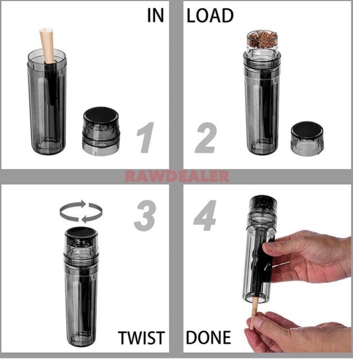 RAW classic 98 special size pre rolled cone +new design portable 3in1 grinder