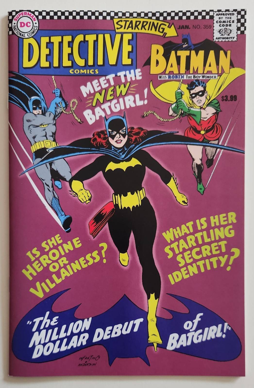 Detective Comics #359 NM 1st App of Batgirl & Killer Moth DC Comics Facsimile