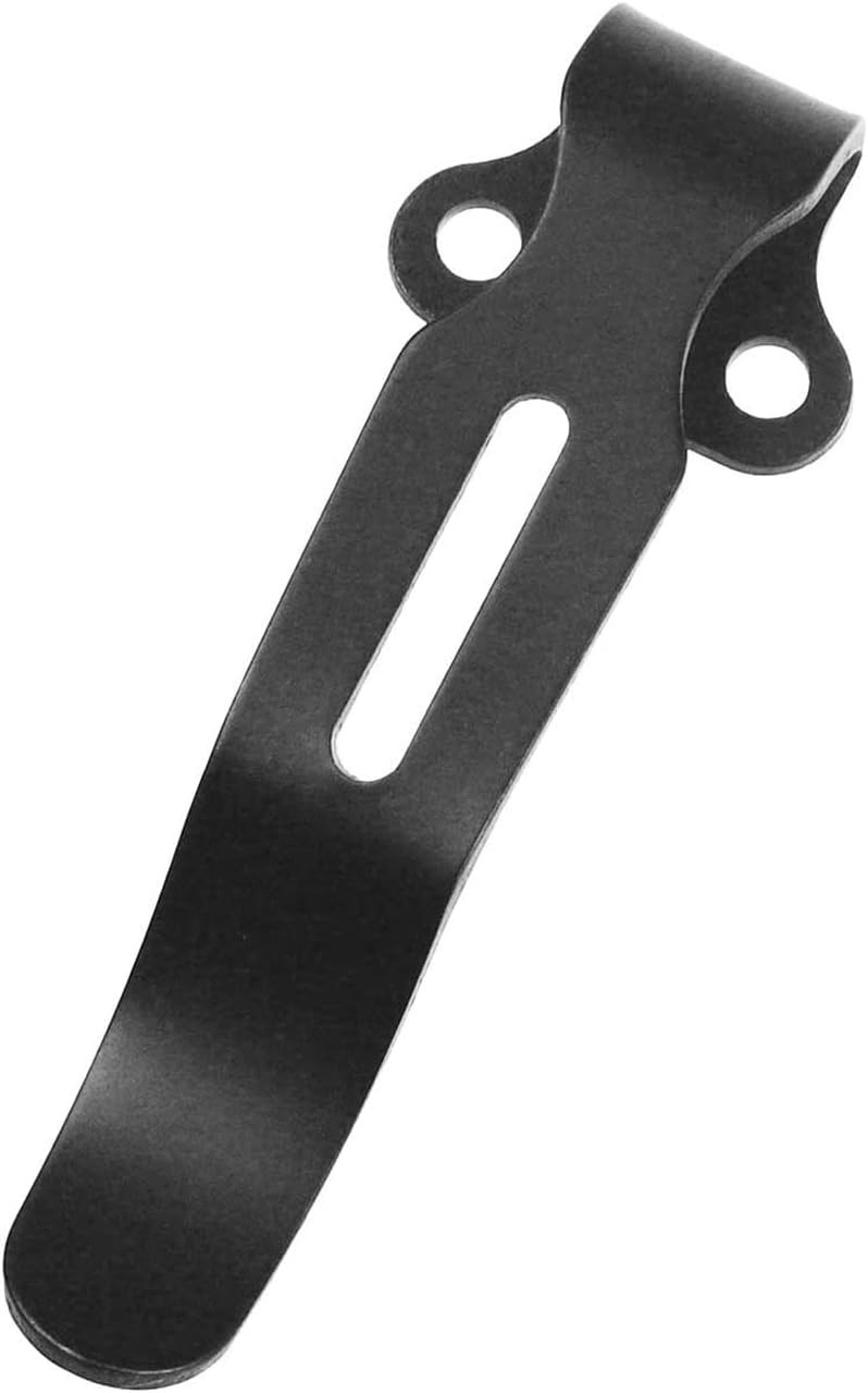 Premium Deep Carry Pocket Clip Set, Black Stainless Steel, Fits Benchmade