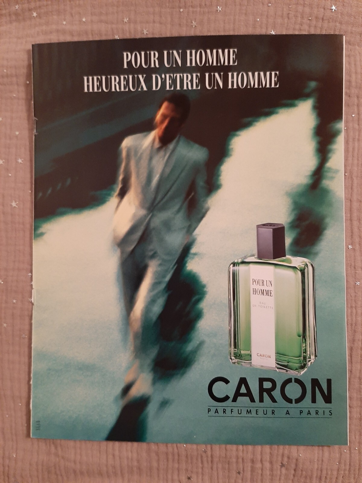 Publicité papier Parfum. Caron Pour un homme de 1995 – Perfume Ad