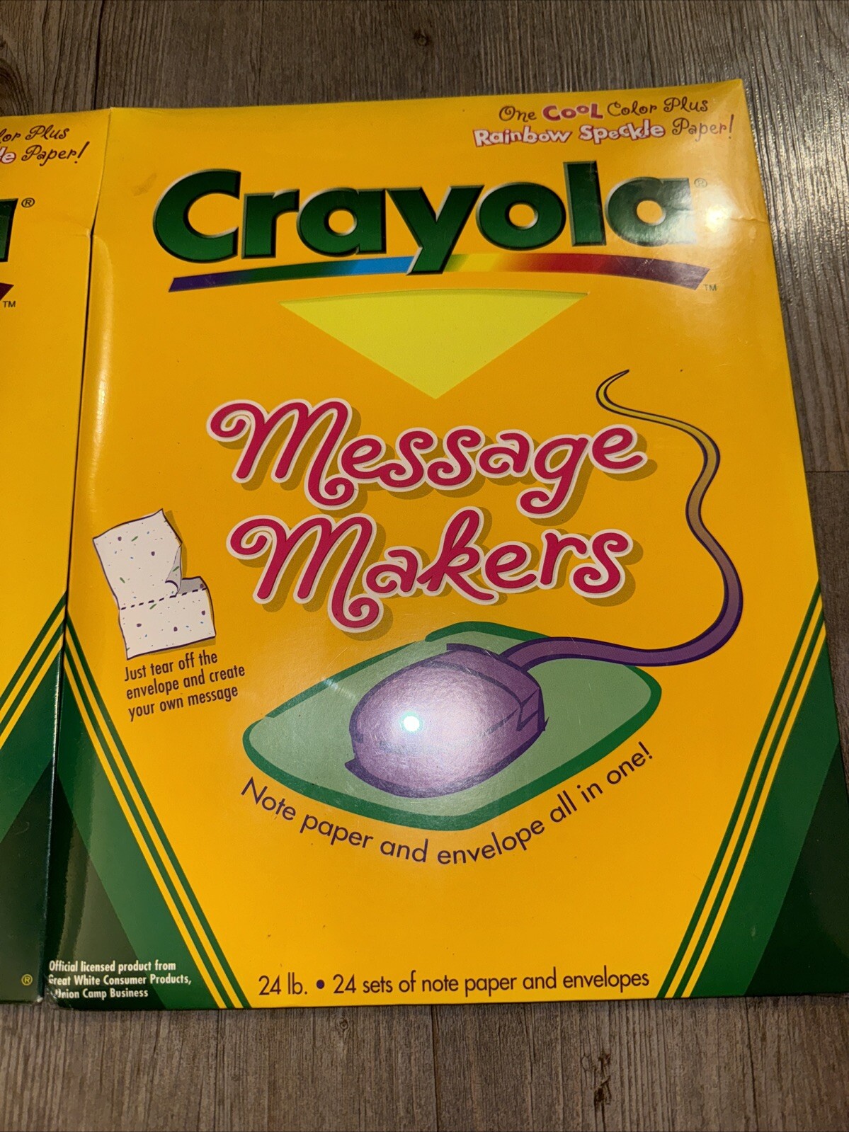 Rare Crayola Message Makers Note Paper & Envelope All In One 2 Packs New Sealed
