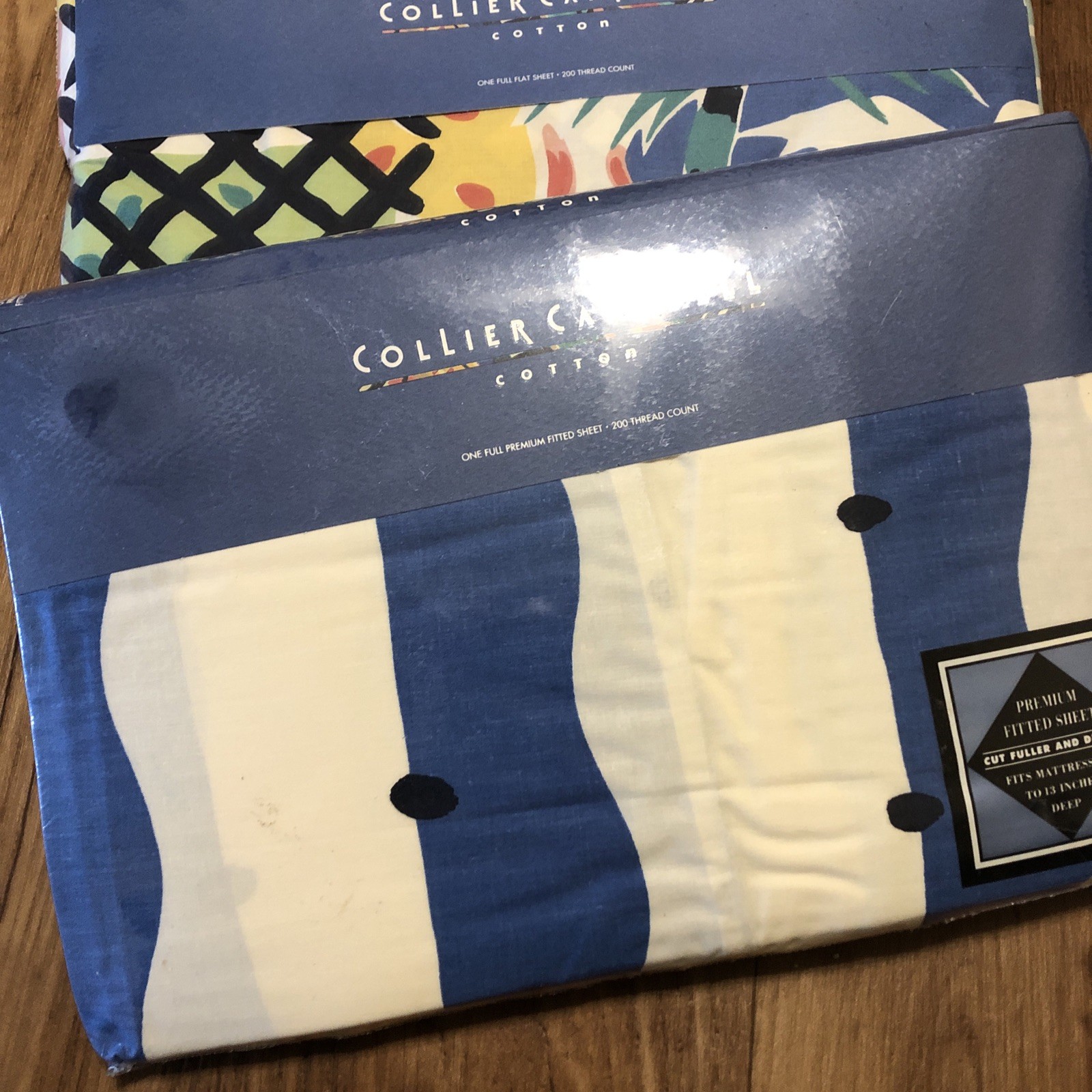 Vintage Collier Campbell Cote D’ Azur Quilted King Pillow Sham Set NEW UTICA