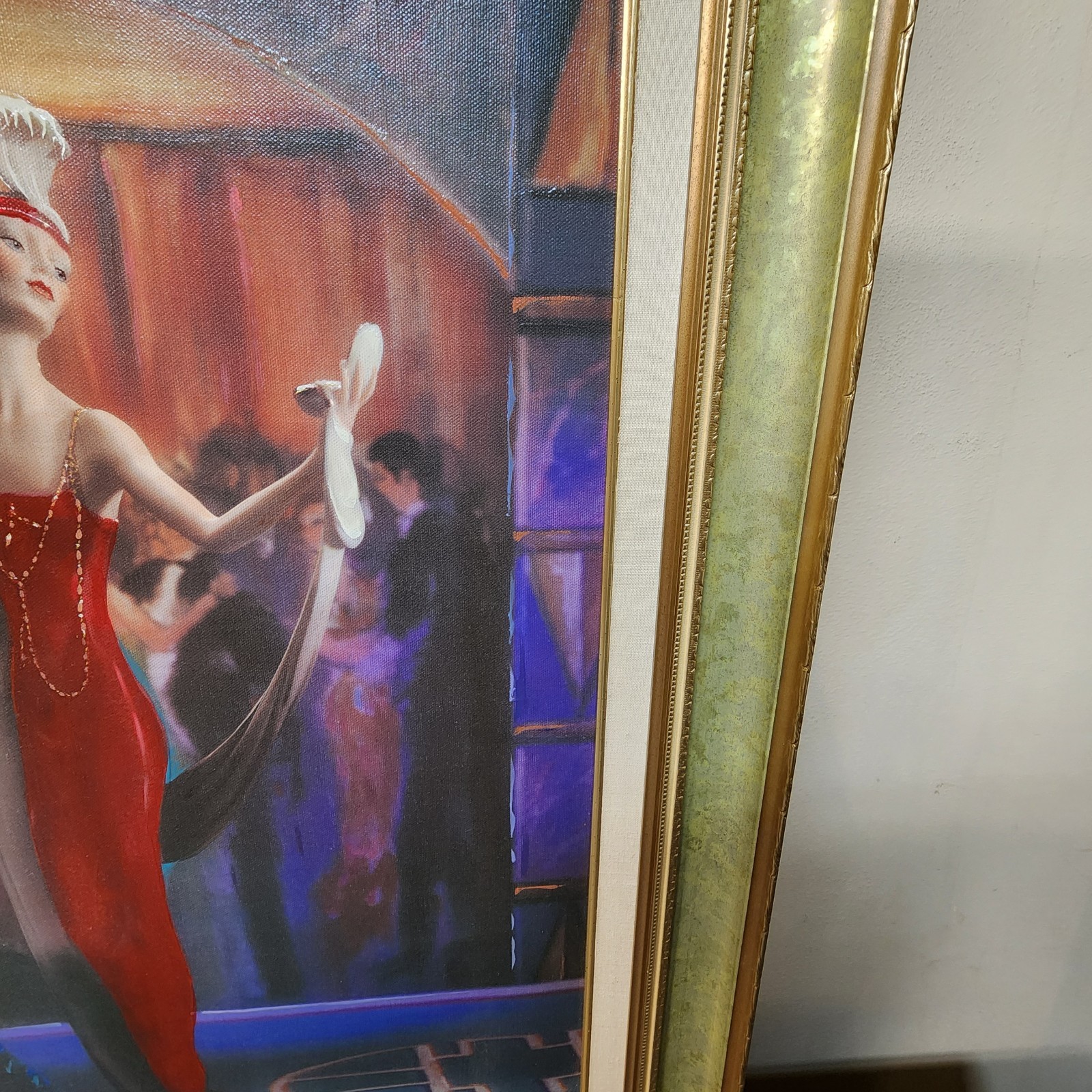 Vintage “Lady With Mirror” 218/675 Giuseppe Armani Framed Print & Certificate