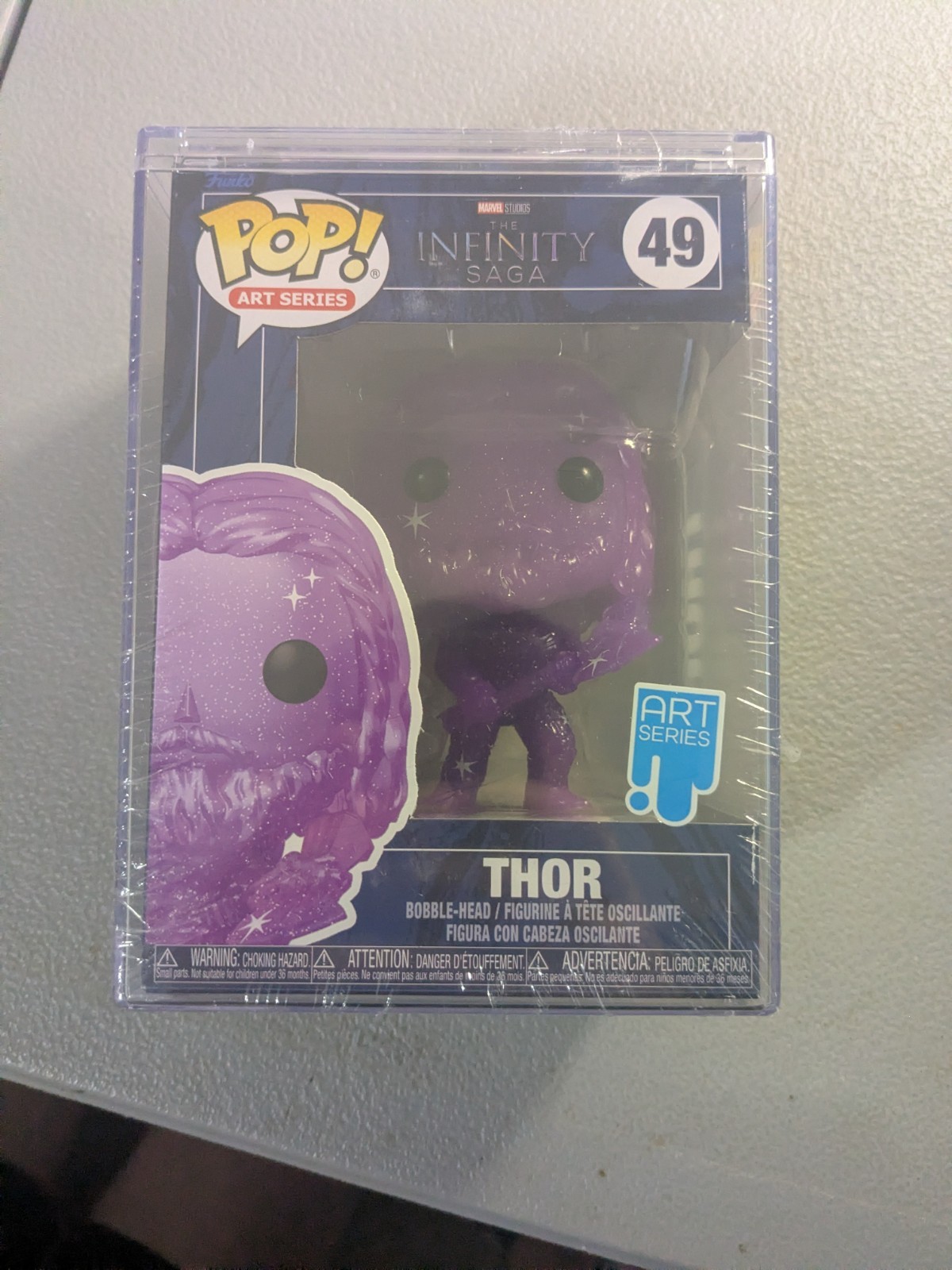 Funko Pop Art Series Marvel Studios The Infinity Saga #49 Thor In Protector Case