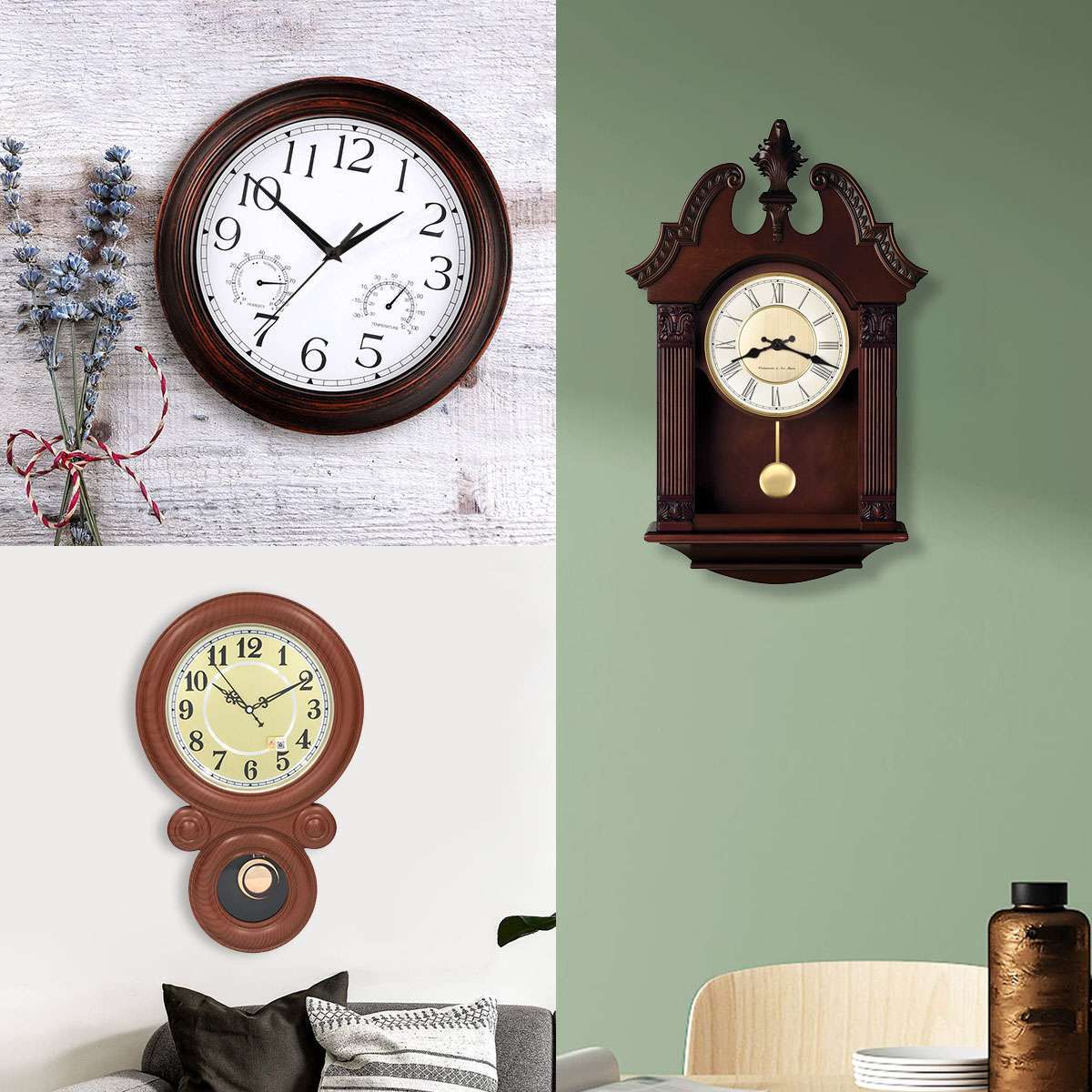 DIY Quartz Wall Clock Pendulum Swing Movement Mechanism Kit Chime Repair Parts
