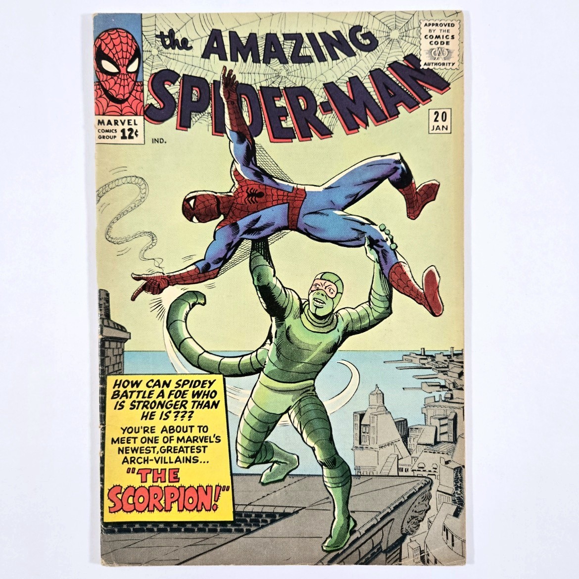 AMAZING SPIDER-MAN #20 – 1ST SCORPION! MAJOR KEY! 1965 SILVER AGE MARVEL COMICS