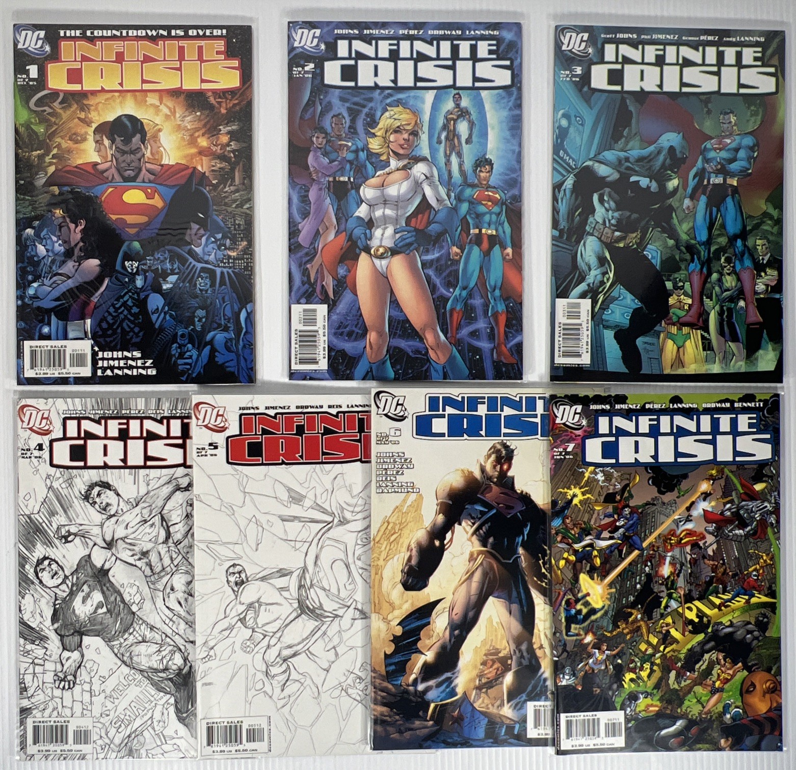 Infinite Crisis #1-7 Complete 1st Blue Beetle Jaime Reyes DC 2005 NM Variants