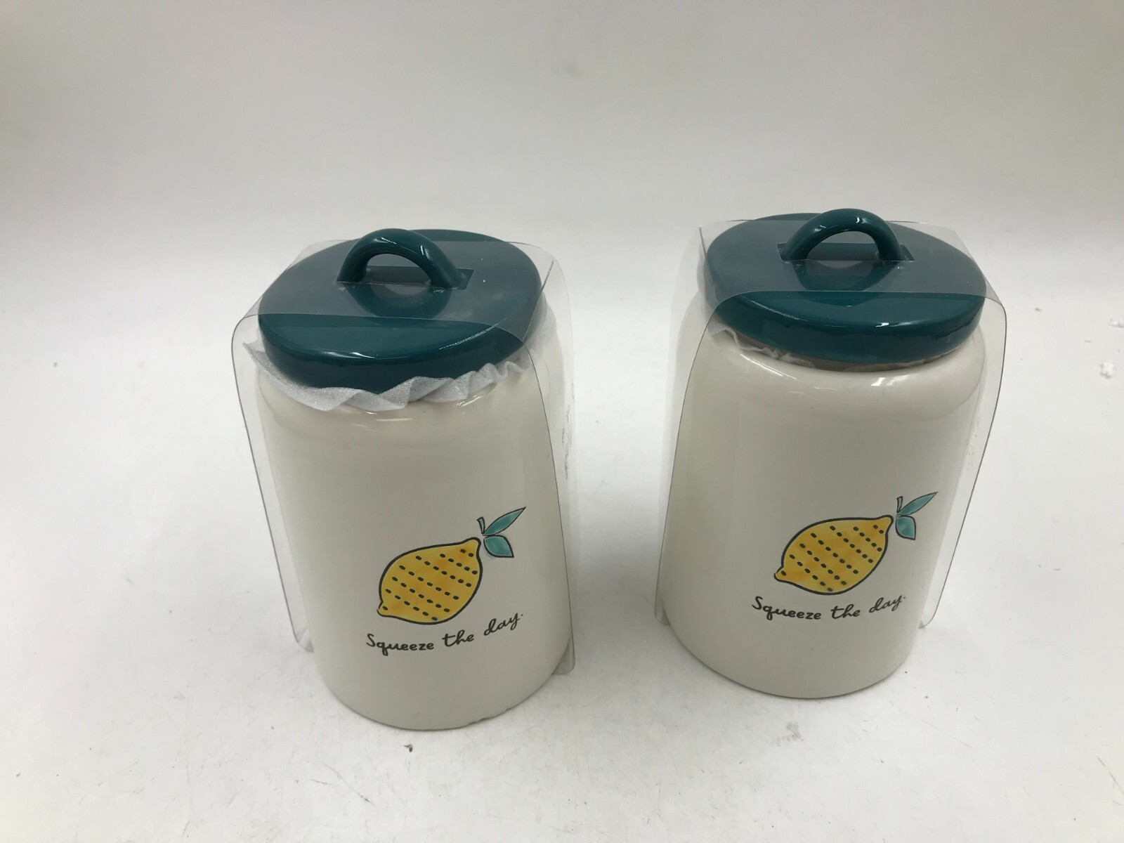 Boston Warehouse Ceramic 7in Lemon Squeeze Day Canister Set AA01B02052