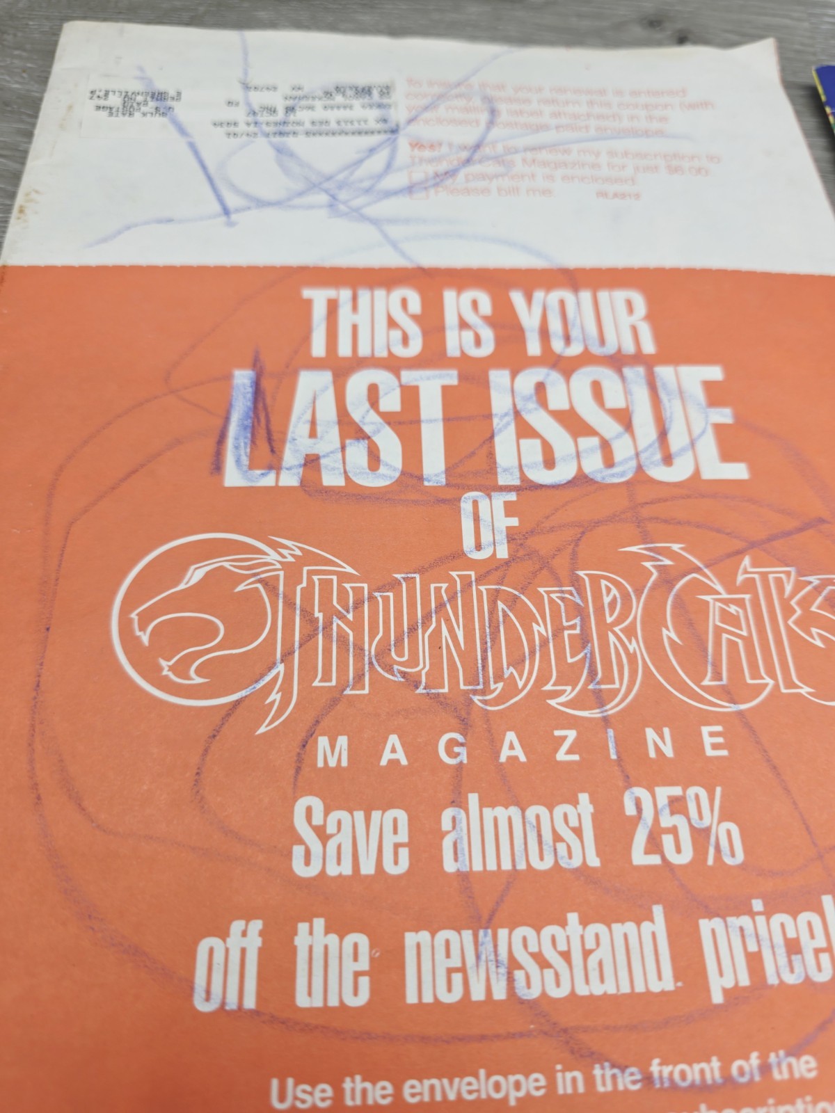 THUNDERCATS Magazine Fall 1987 #4 Cheetara Summer 1997 Panthro No Posters