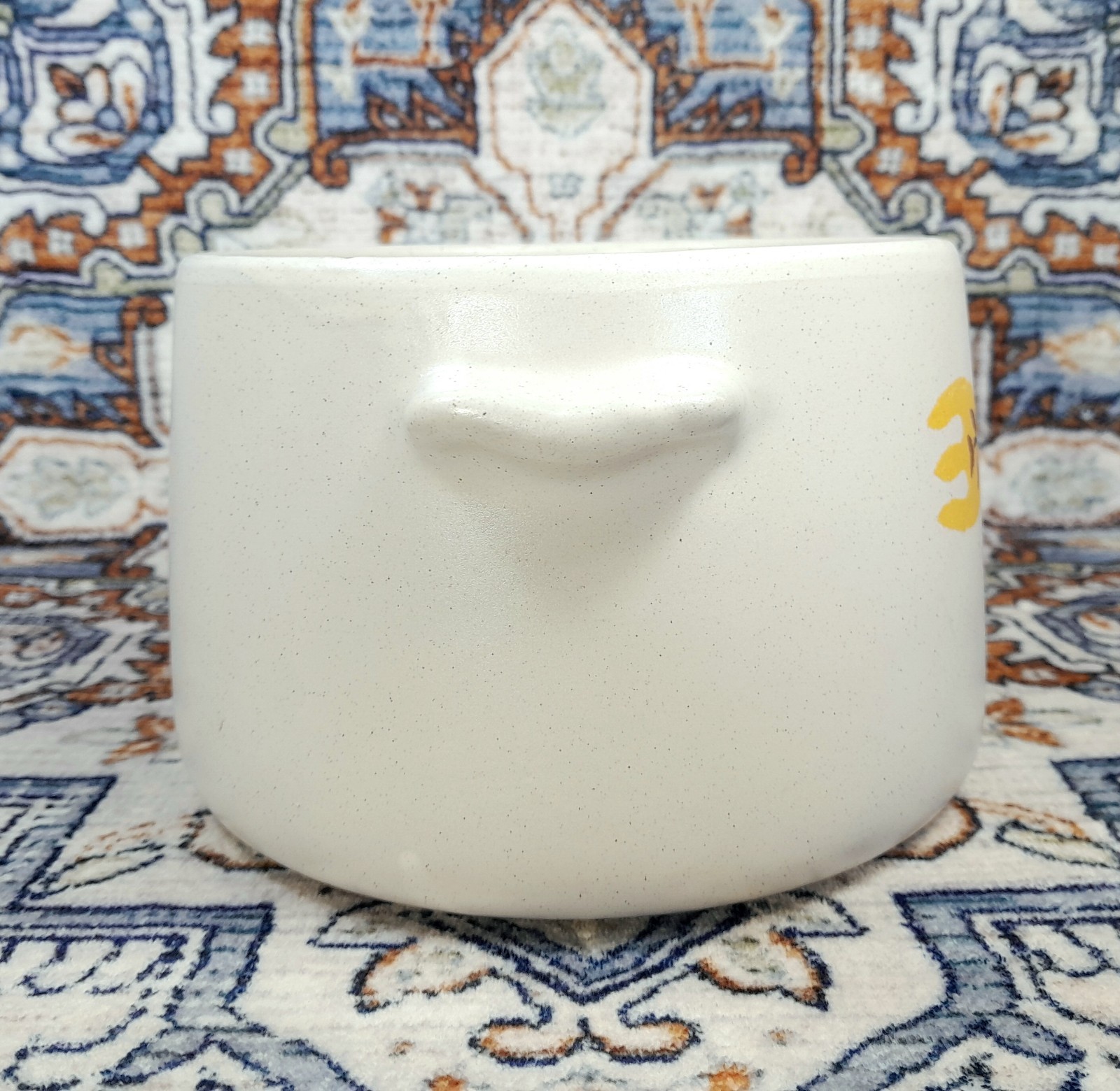 VINTAGE ‘WEST BEND’ 1960’s CERAMIC STONEWARE GLAZED BEAN POT, FORK & SPOONS Ex..