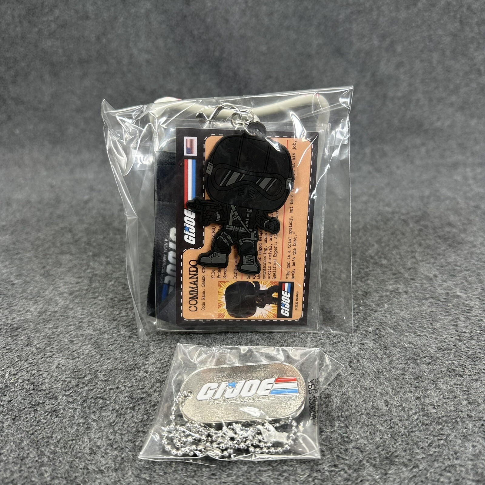 Funko POP GI Joe Commander Snake Eyes Exclusive Lanyard and Dog Tag – Sealed