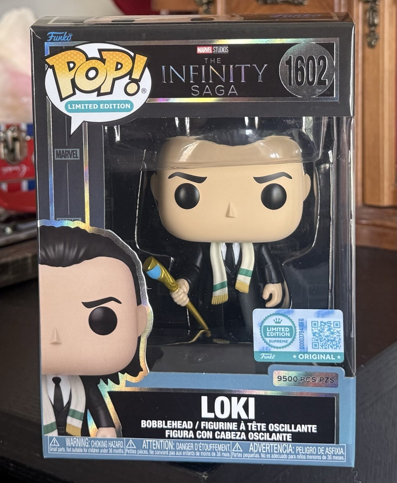 Funko Pop! L.E. LOKI with Sceptor #1602 The Infinity Saga 9500 Pcs Exclusive