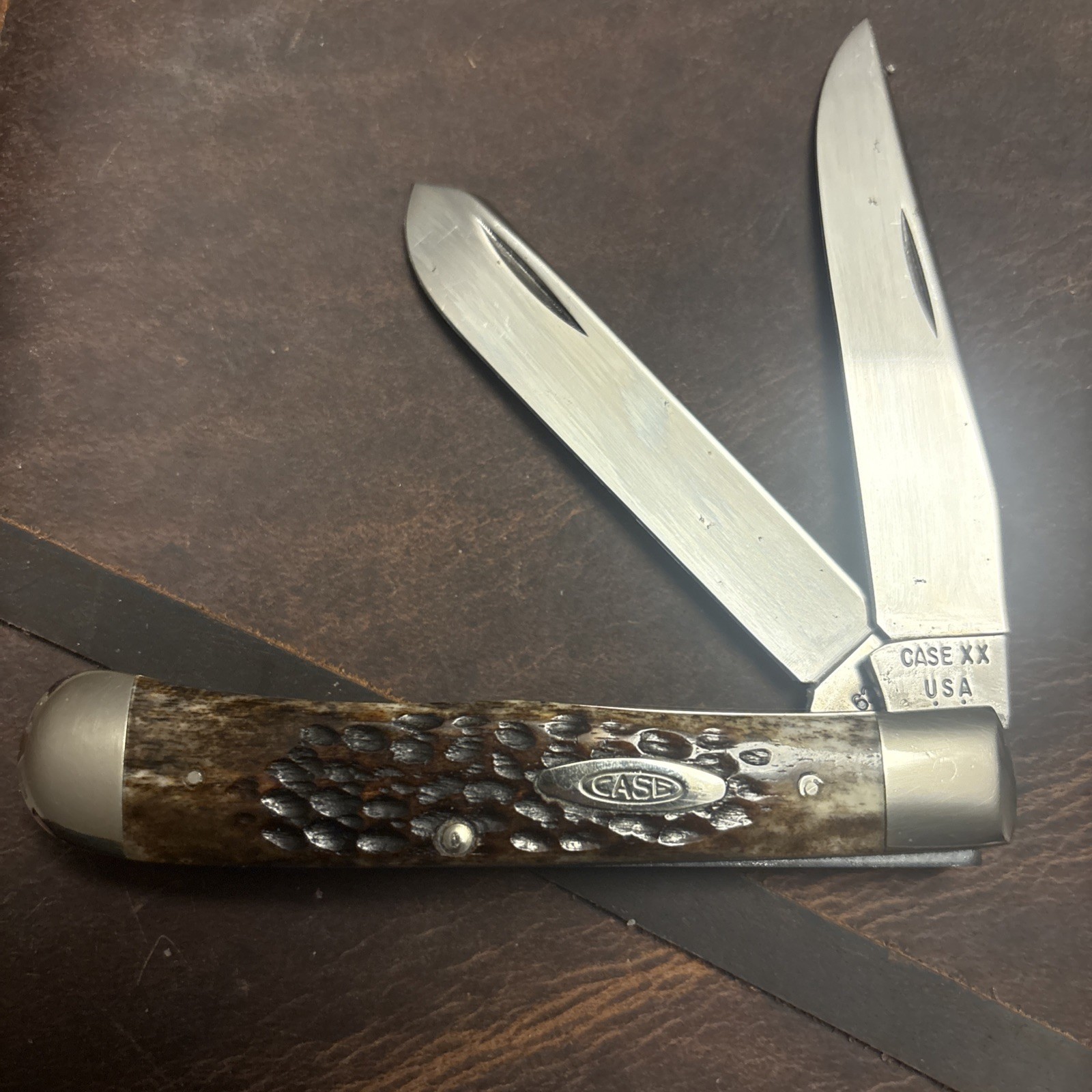 Case XX Pretty Bone Full Size Trapper 1978 6254 Absolutely Beautiful No Box