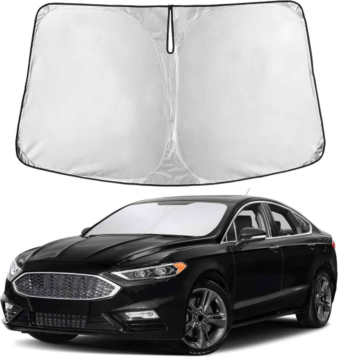 Windshield Sunshade Compatible for Ford Fusion 2013-2019 2020 2021, Sun Visor fo