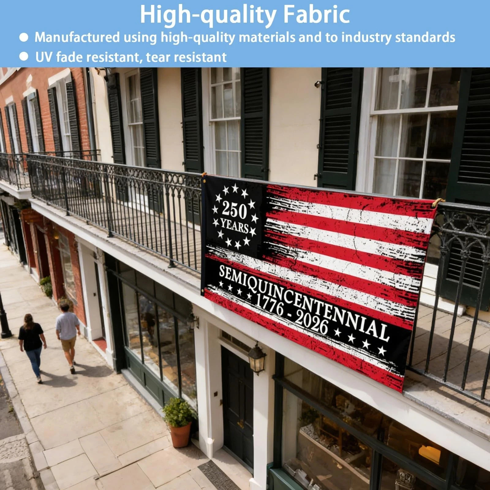 250th Anniversary American Flag 3×5 Ft Double-Sided, 1776-2026 USA 250 Years