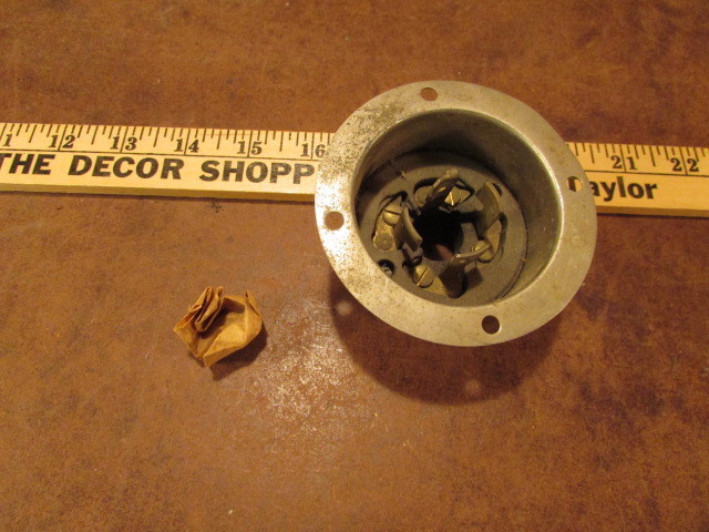 Vintage NOS Flush Mount male end 250 volt plug 30A 220 electric