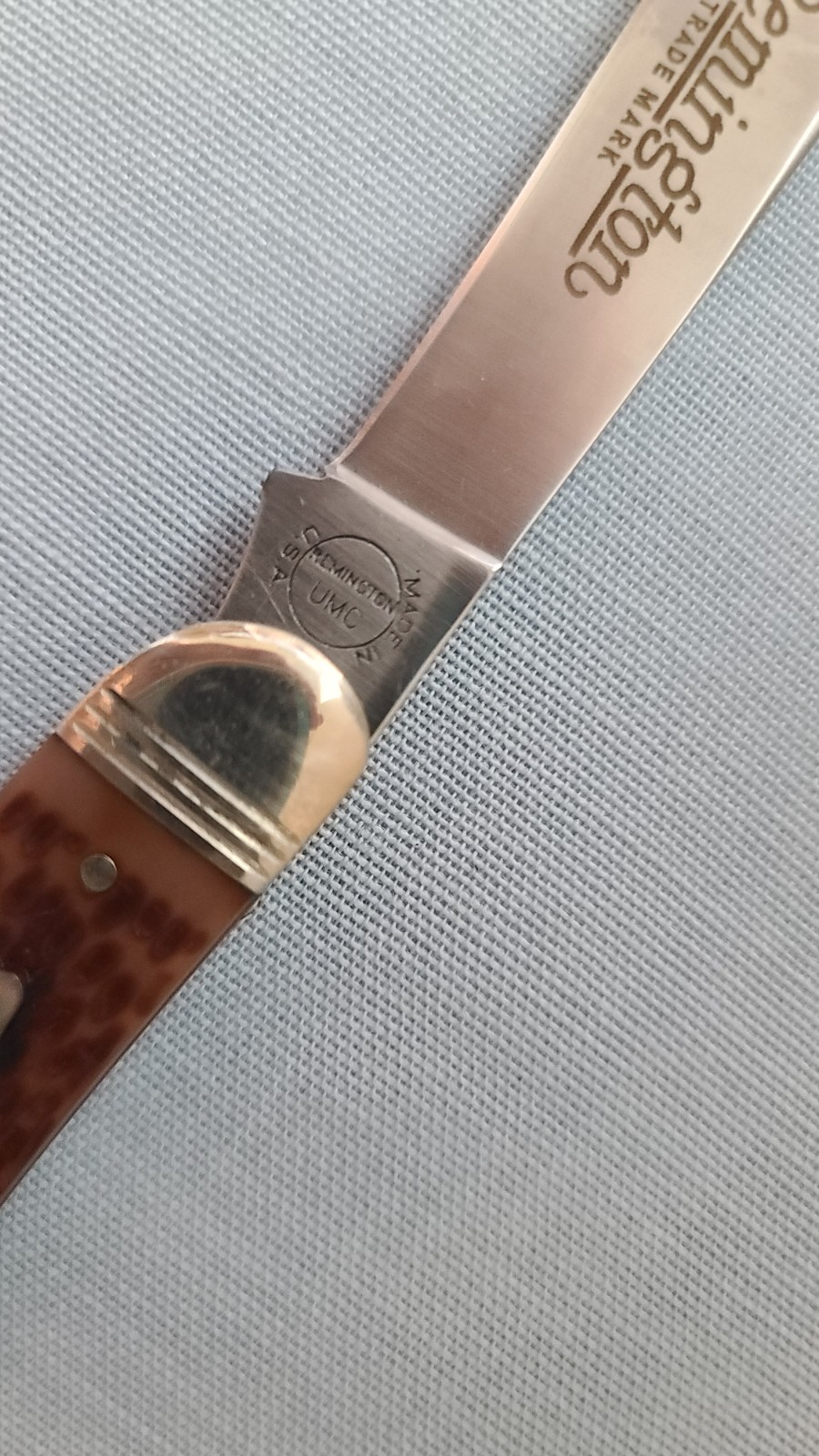 Remington Fisherman Bullet Knife~ Single Blade 1987- R1613 UMC USA Excellent!