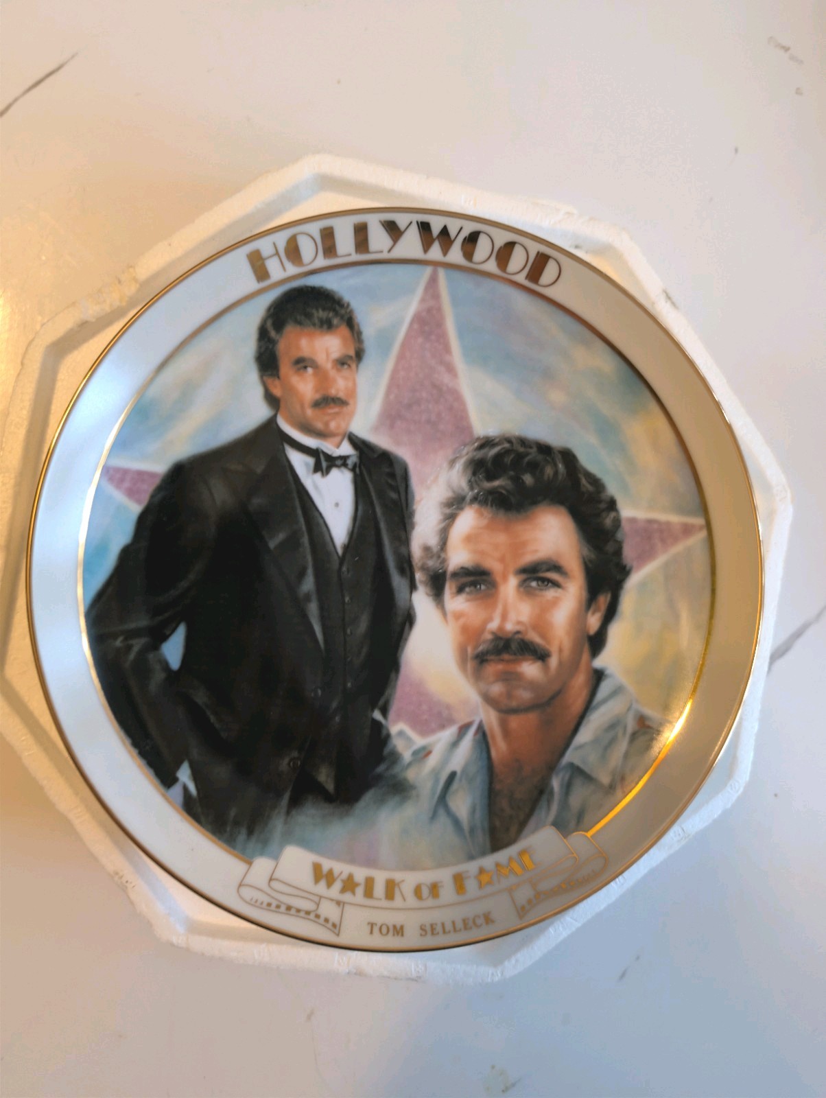 Tom Selleck, Hollywood – The Walk of Fame, Plate B#342 Susie Morton 1989 EARLY