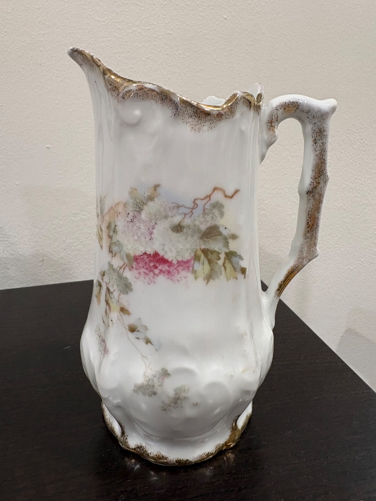 Antique 8” porcelain pitcher