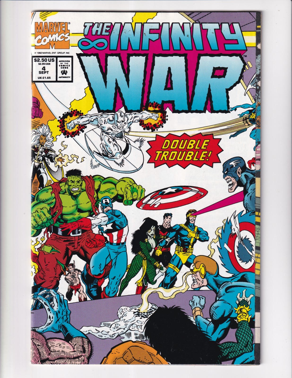 INFINITY WAR 4 VF/NM MARVEL COMICS BOOK NEWSSTAND (1992) $6.99 FLAT SHIPPING!