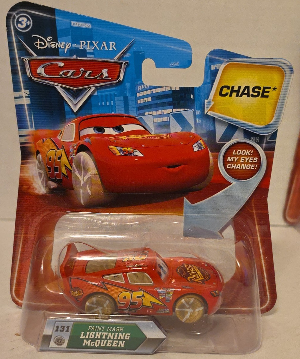 Disney Pixar Cars PAINT MASK LIGHTNING MCQUEEN CHASE (w/look my eyes change) NIP