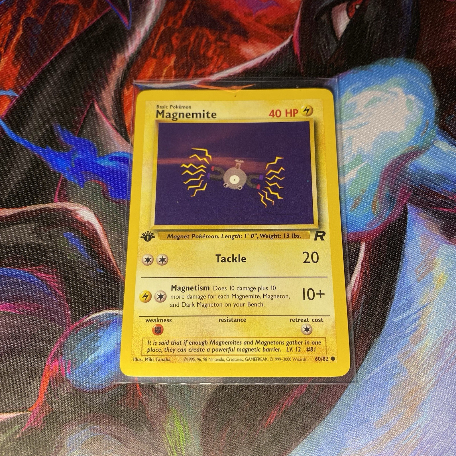 Magnemite 1st Edition Team Rocket Pokemon Single LP 60/82